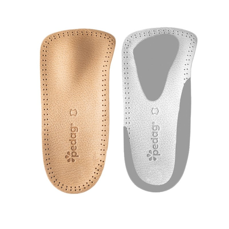 Relax insole in leather with pad for narrow shoes
