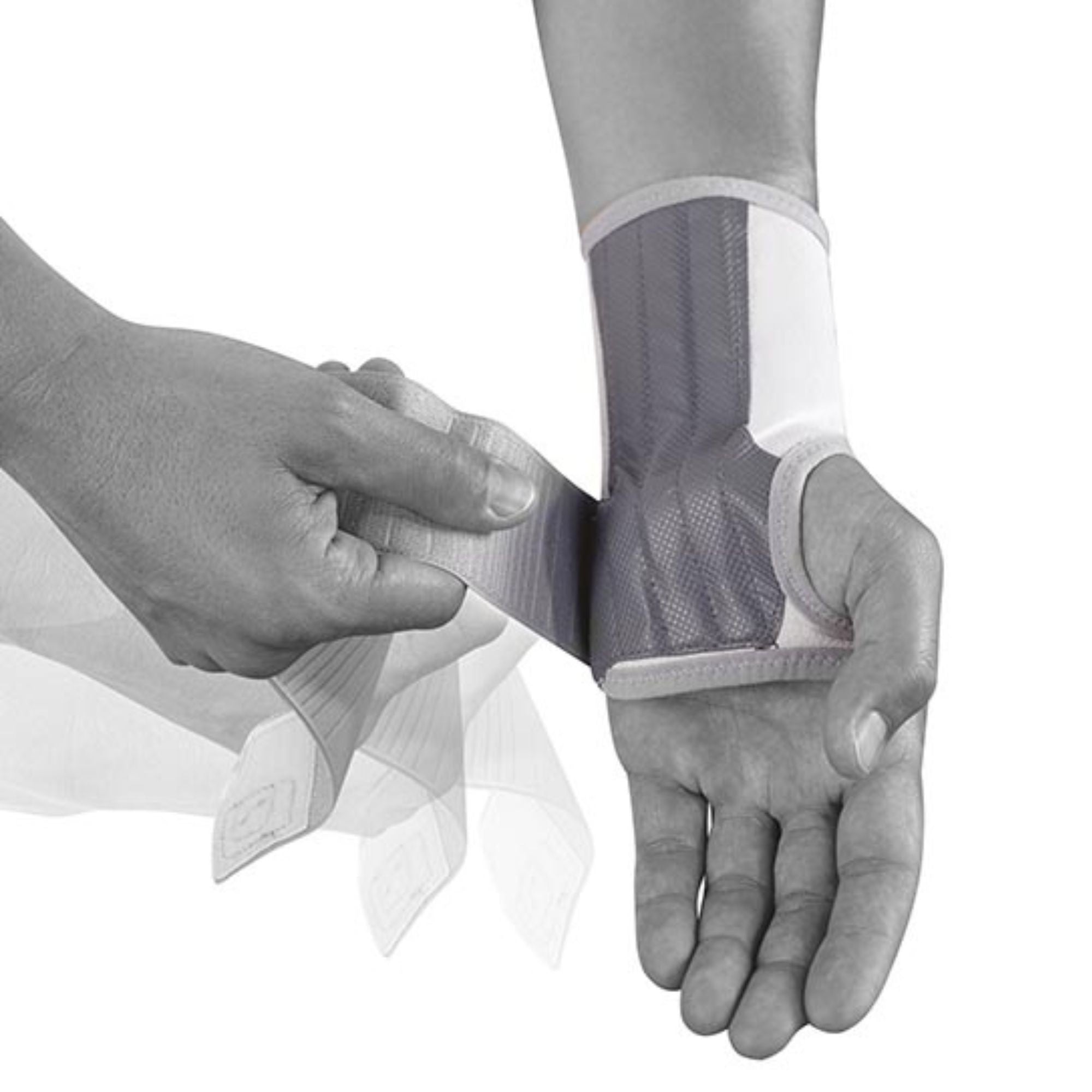 Wrist support Push Med with rails for relief and stability