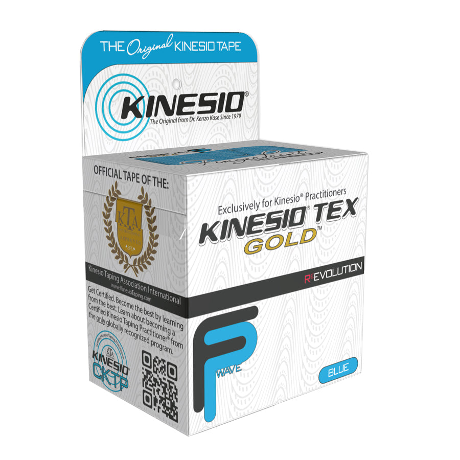 Kinesio tape Kinesio Tex Gold FP 5 meters blue for sports injuries and muscle support