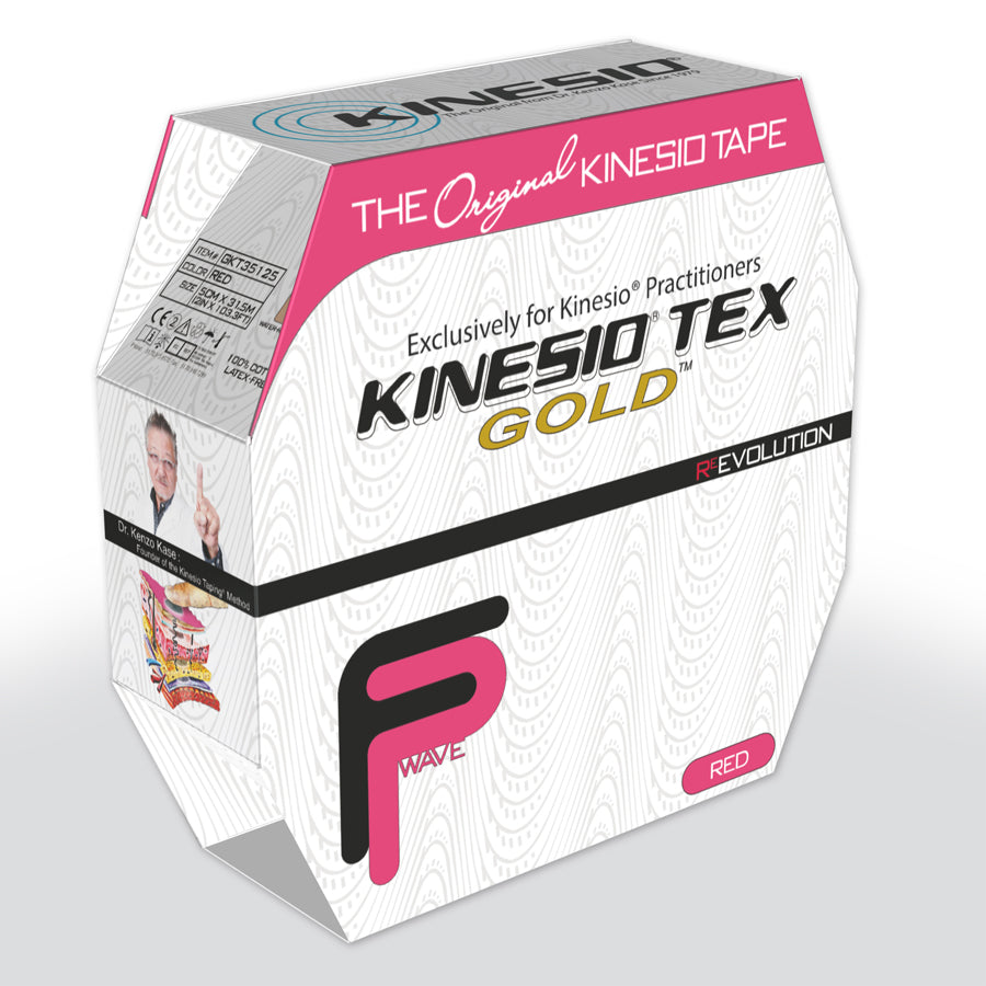 Kinesio tape Kinesio Tex Gold FP 31.5 meters pink for sports injuries and muscle support