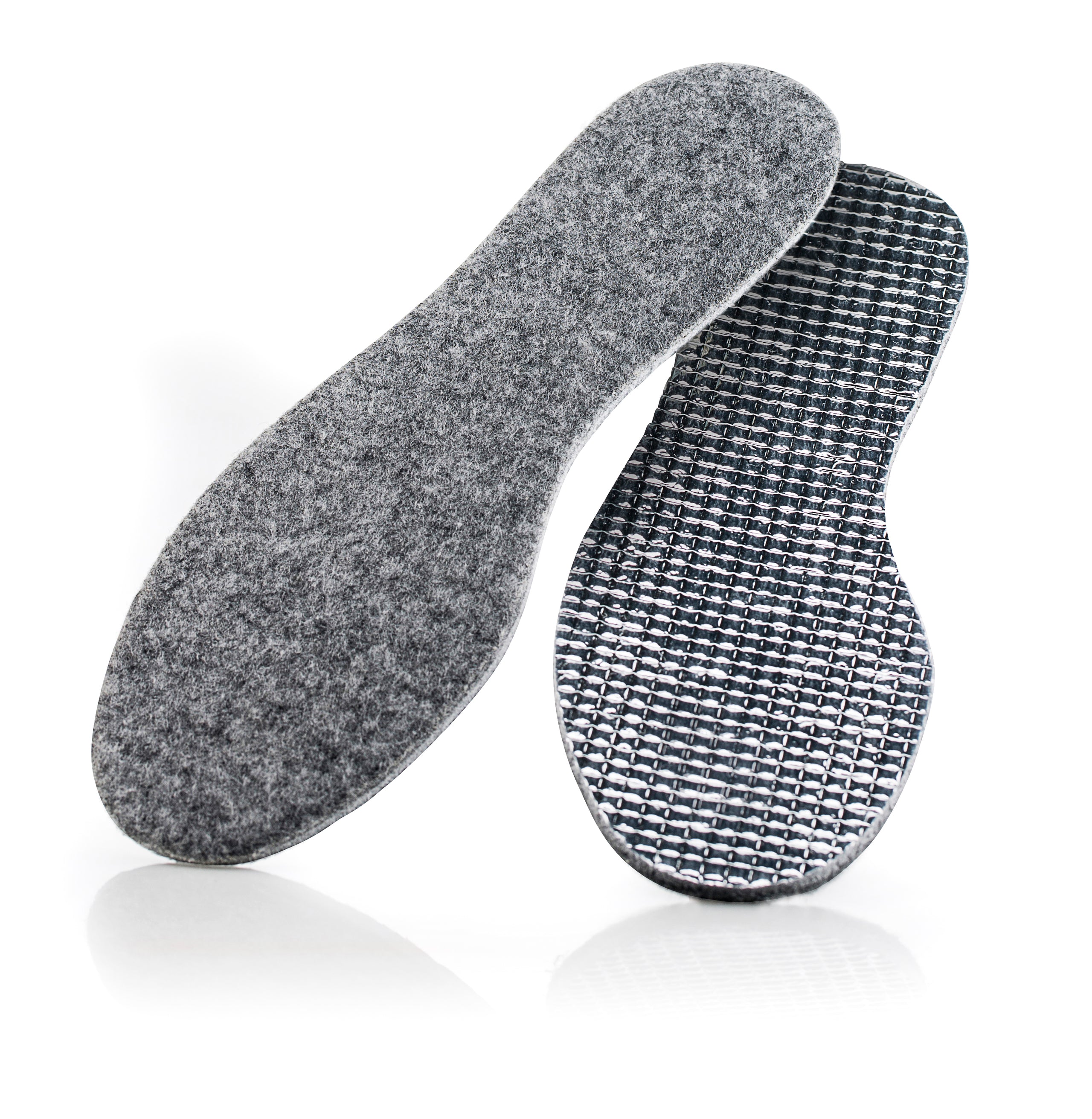 Felt insole with insulating aluminum base 3-pack
