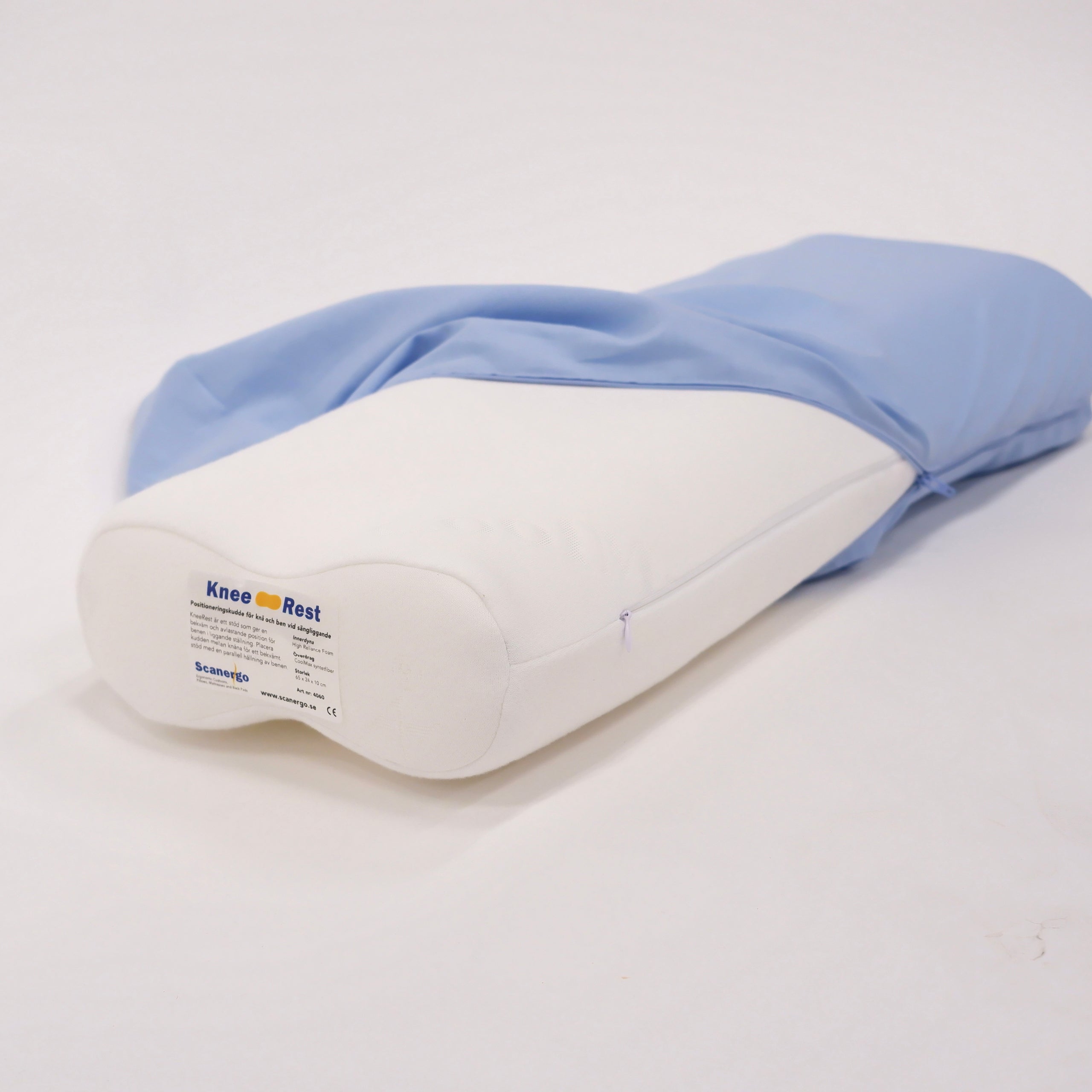 KneeRest Knee Pillow with Pillowcase for Nighttime Knee, Hip, and Foot Support