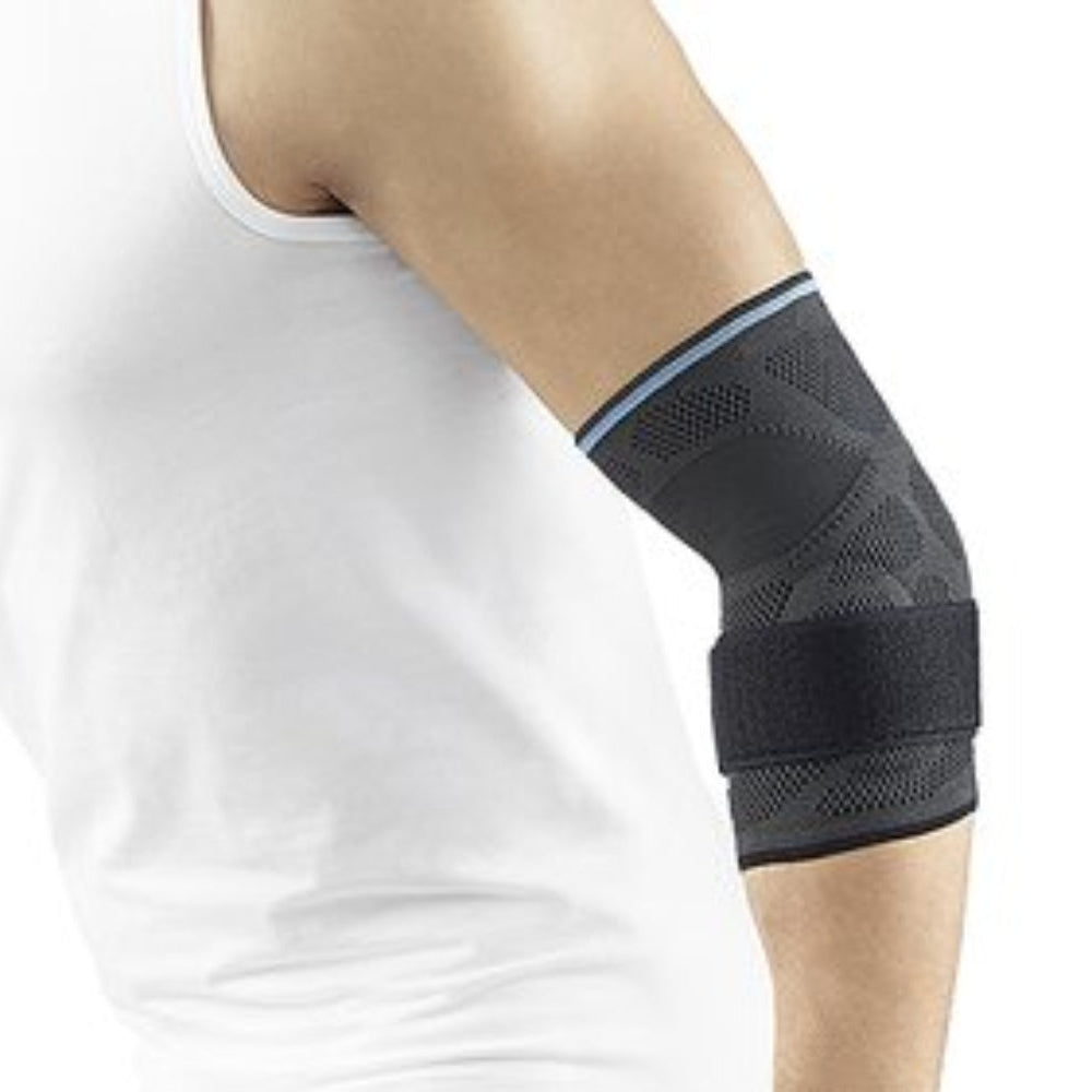 Dynamics Plus elbow brace with double-sided relief for tennis arm, golf arm and mouse arm
