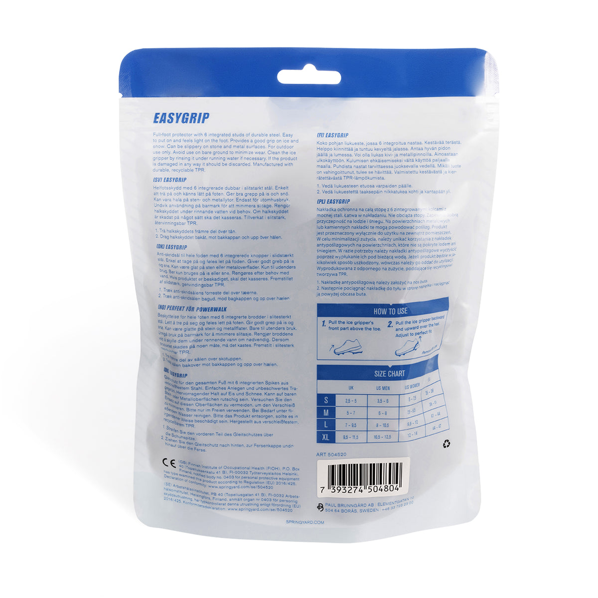 Ice grips EasyGrip Walksafe for walking on icy surfaces