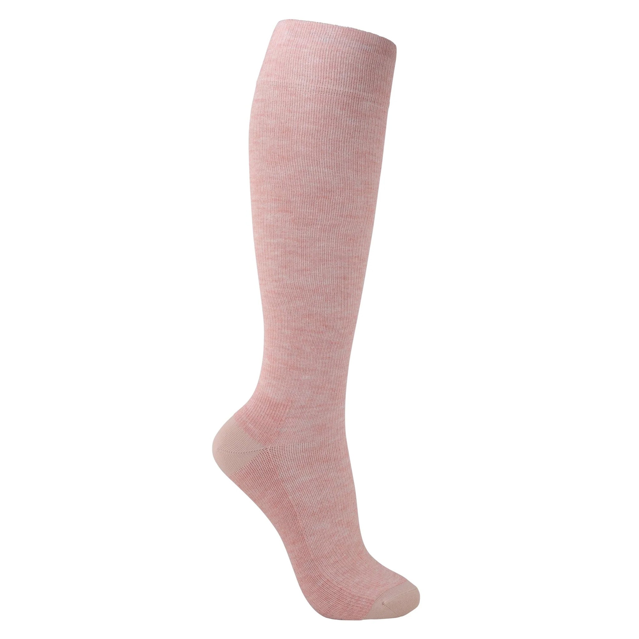 Pink support socks for tired and swollen legs 5-pack