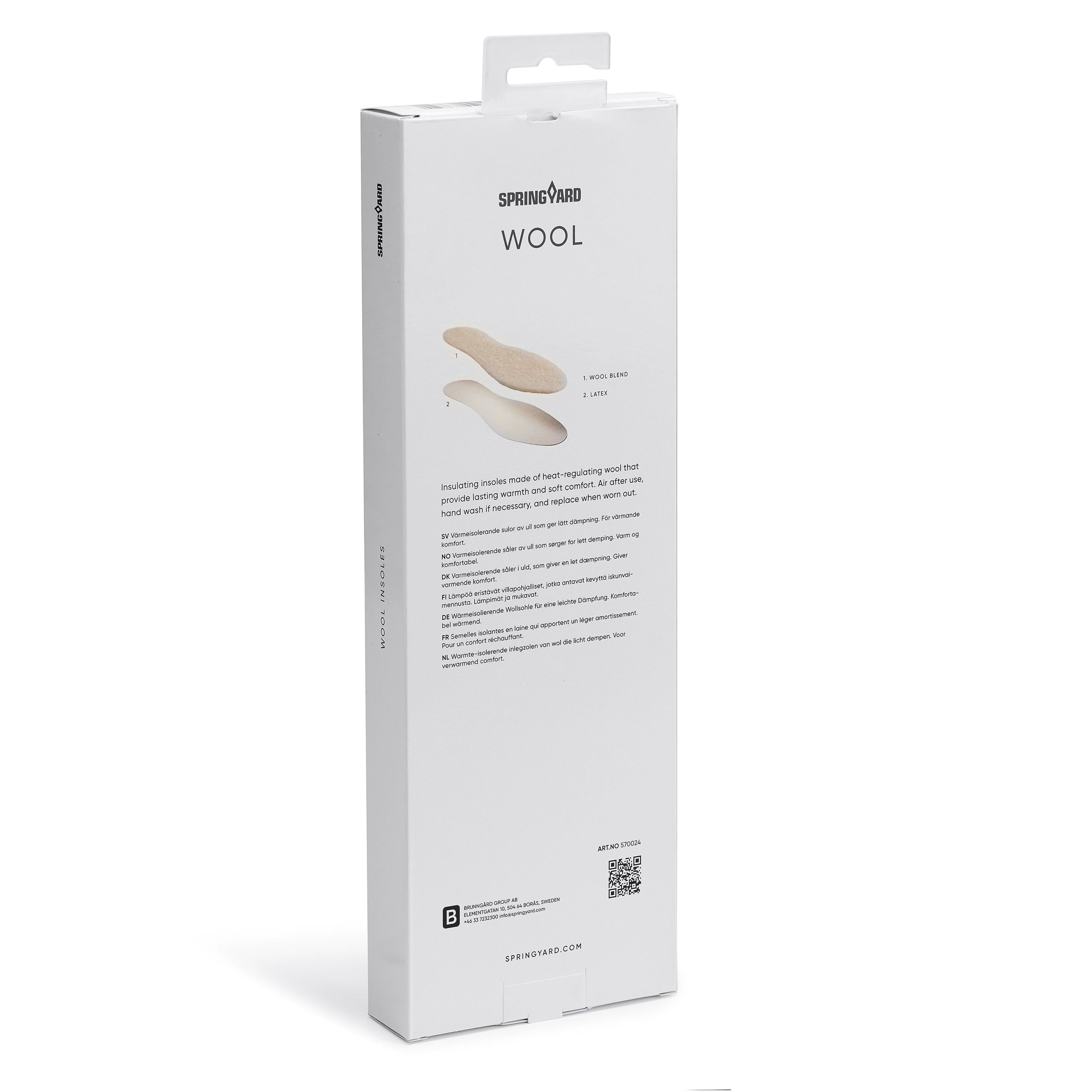 Heat-regulating wool insoles 3-pack