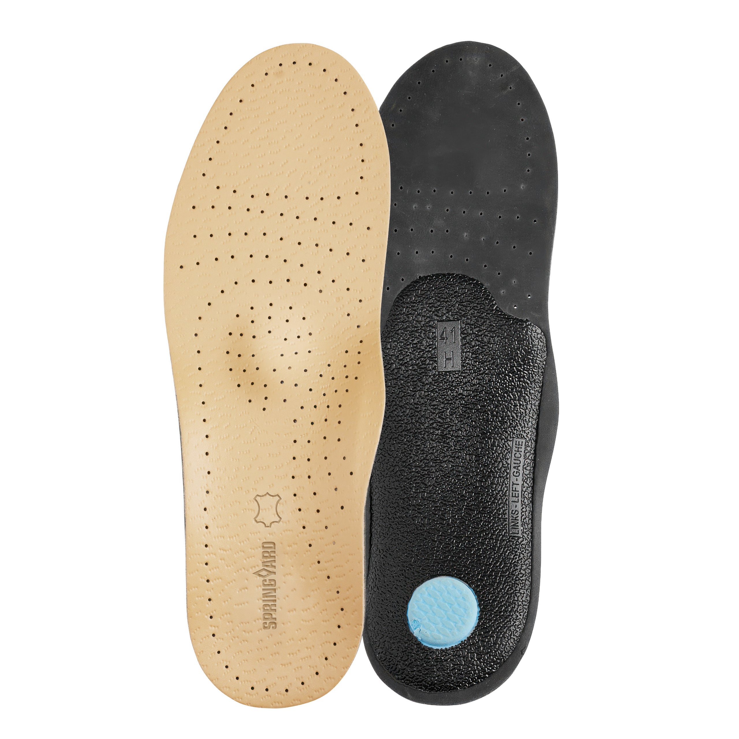 Leather insole with arch and forefoot support 3-pack