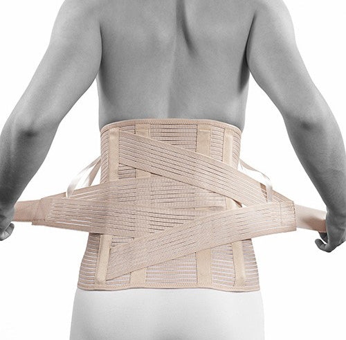 Backrest with extra stabilizing strap high model beige