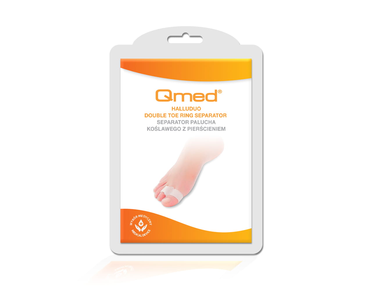 Silicone toe spreader for hallux valgus