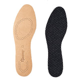 Leather insole with odor-reducing activated carbon