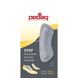 Heel grip Stop in soft leather for chafing and slippage