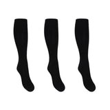 Support stockings bamboo black 15–21 mmHg for tired and swollen legs 3–pack