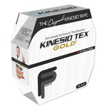 Kinesio tape Kinesio Tex Gold FP 31.5 meters black for sports injuries and muscle support