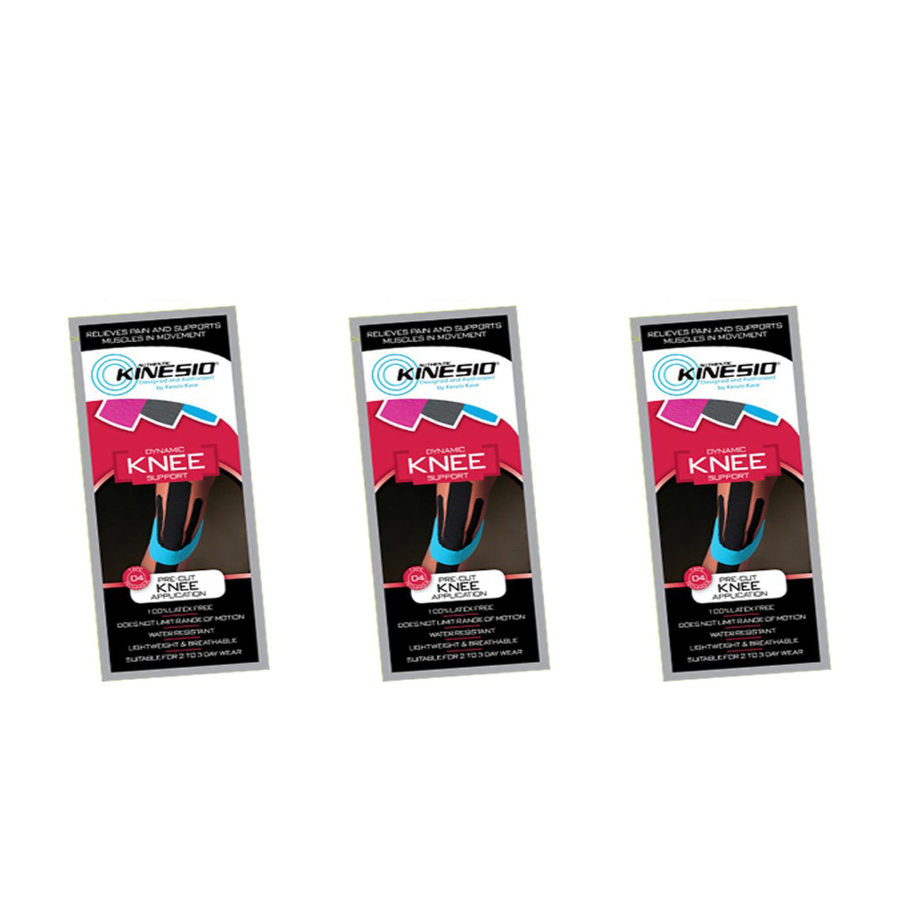 Kinesio tape Kinesio Tex Pre Cut knee 3-pack