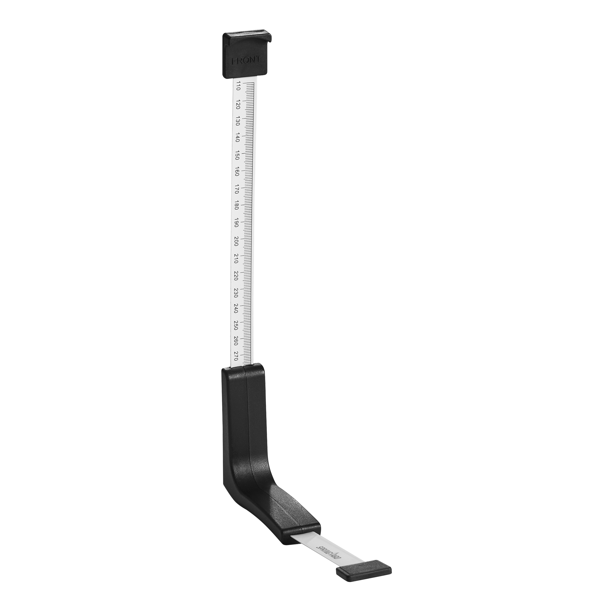Foot length and shoe internal measurement gauge