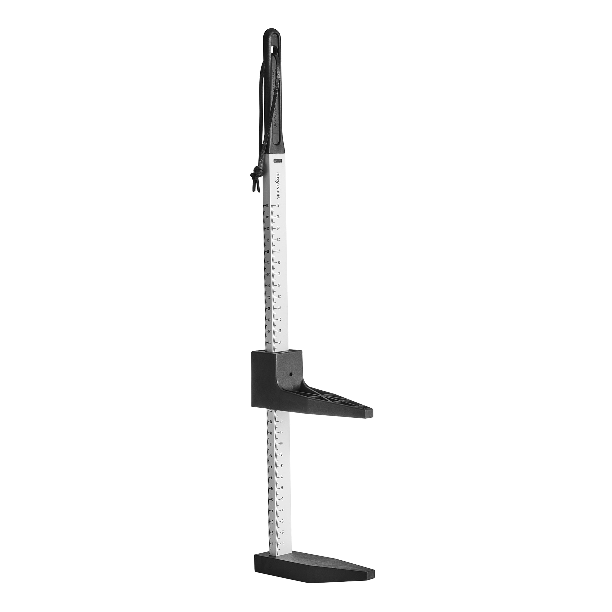 Foot length and shoe size measuring gauge