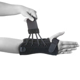 Wrist support Dynamics with splints and lacing for adjustable wrist support