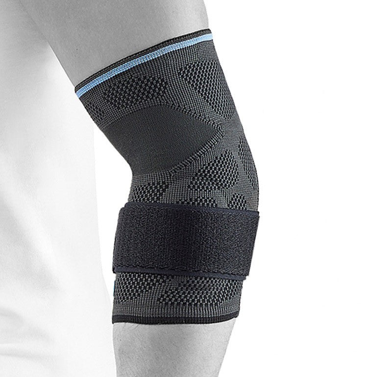 Dynamics Plus elbow protector with double-sided relief for tennis arm, golf arm and mouse arm