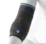 Dynamics Plus elbow protector with double-sided relief for tennis arm, golf arm and mouse arm