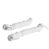 Elastic spiral shoelace white 3-pack