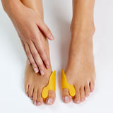 3-i-1 hallux valgus-beskyttelse med tåspreder og gelpude