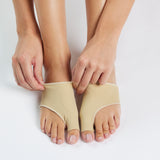 Hallux valgus-beskyttelse med gelpude til trykaflastning af storetåleddet