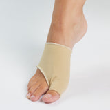 Hallux valgus-beskyttelse med gelpude til trykaflastning af storetåleddet