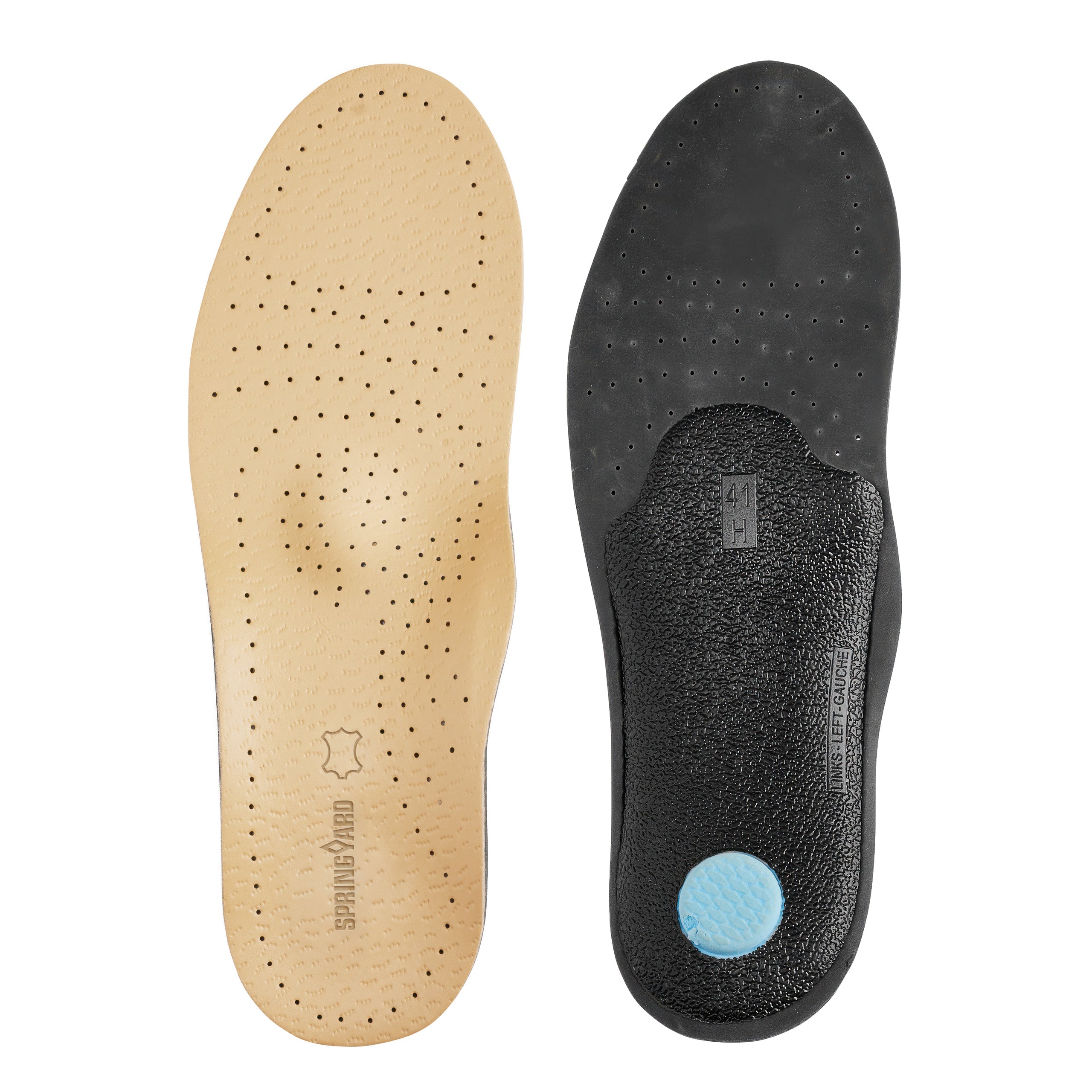 Leather insole with arch and forefoot support 3-pack