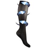 Support stockings extra thin black for swollen and tired legs