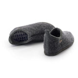 Slippers Wool Cottage dark grey melange