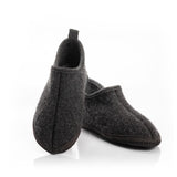 Slippers Wool Cottage dark grey melange