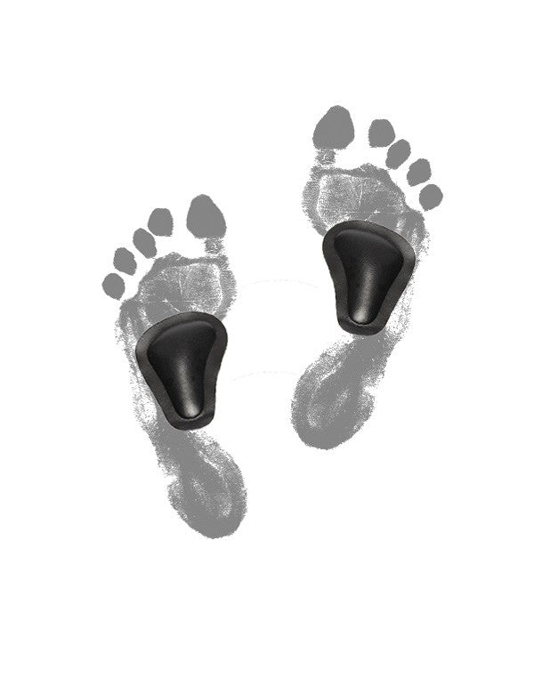 Self-adhesive pads for sunken forefoot arches