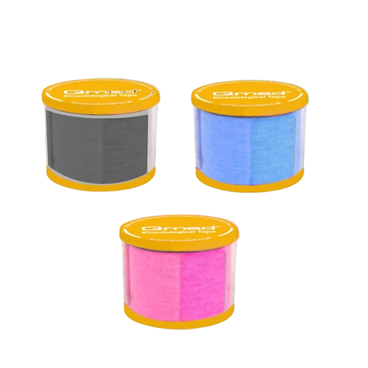 Kinesio tape mixed colors with high stretchability 3–pack