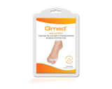 Silikonbeskytter med tåspredere til hallux valgus og beskyttelse til anden tå
