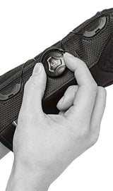 Wrist support with thumb rest and BOA system for precise fit