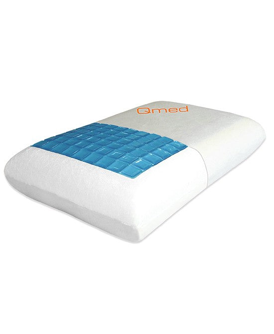 Head pillow with memory foam and cooling gel