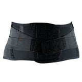 Back brace in a smooth low model for the lumbar spine