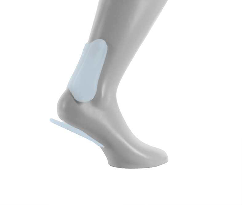 Ankle support CRX Achillex with pad for relieving the Achilles tendon