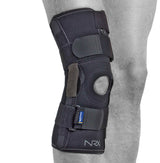 NRX Liga Light warming knee pads with lateral stabilization for ligament injuries
