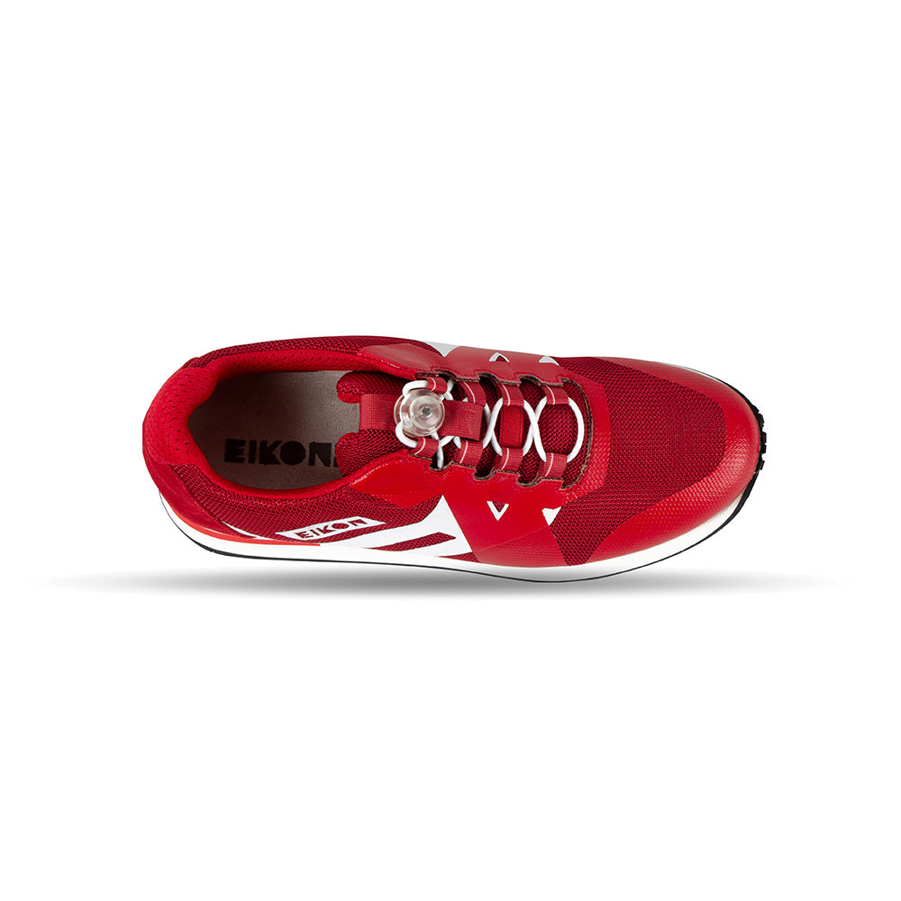 Eikon orthopedic women's shoe for stability and comfort in red/white