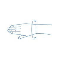 Dynamics Plus håndledsbind_size-guide