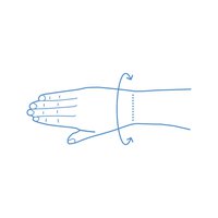 Håndledsstøtte Tumfix-Dynamics_size-guide
