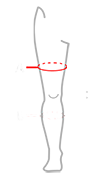 Knæbind GenuFit LIGHT_size-guide