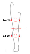 Knæbind Genulastic Sport_size-guide