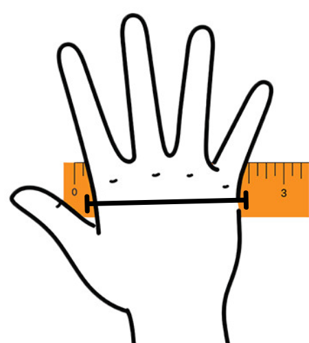 IMAK slidgigthandske_size-guide