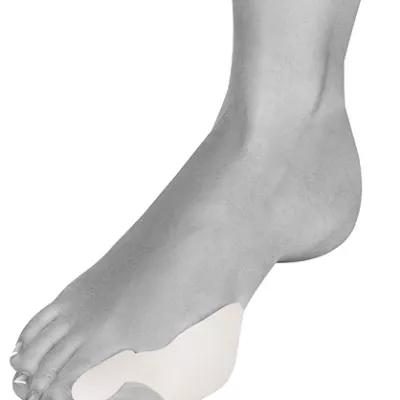 Knystbeskytter hallux valgus af silikone